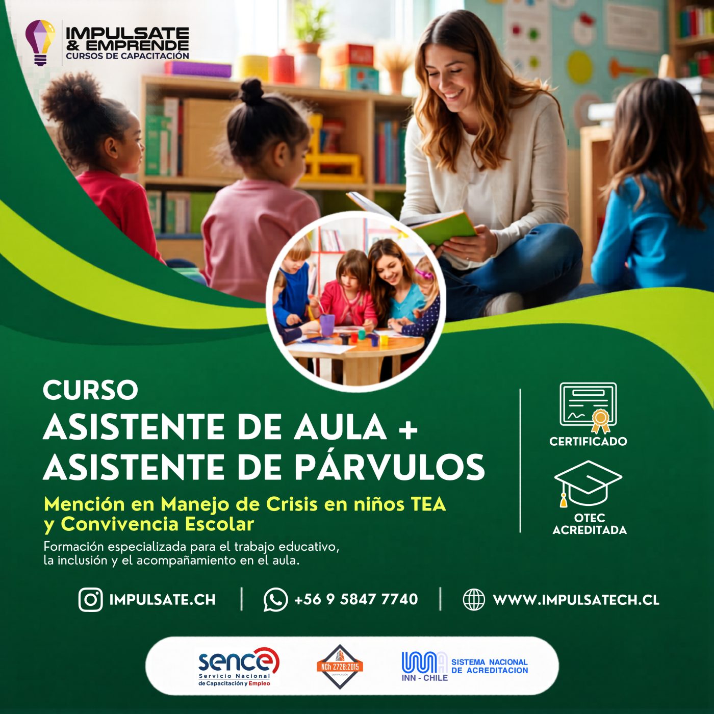 CURSO ASISTENTE DE AULA E ASISTENTE DE PARVULOS